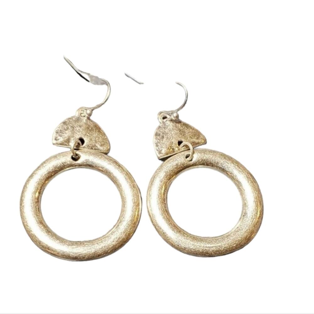 Lucky brand boho silver tone dangly drop‎ chandelier earrings New
